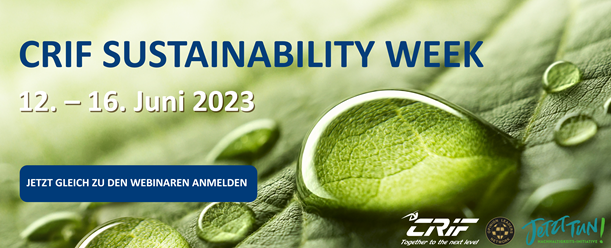 CRIF Sustainability Week 2023 - Jetzt anmelden