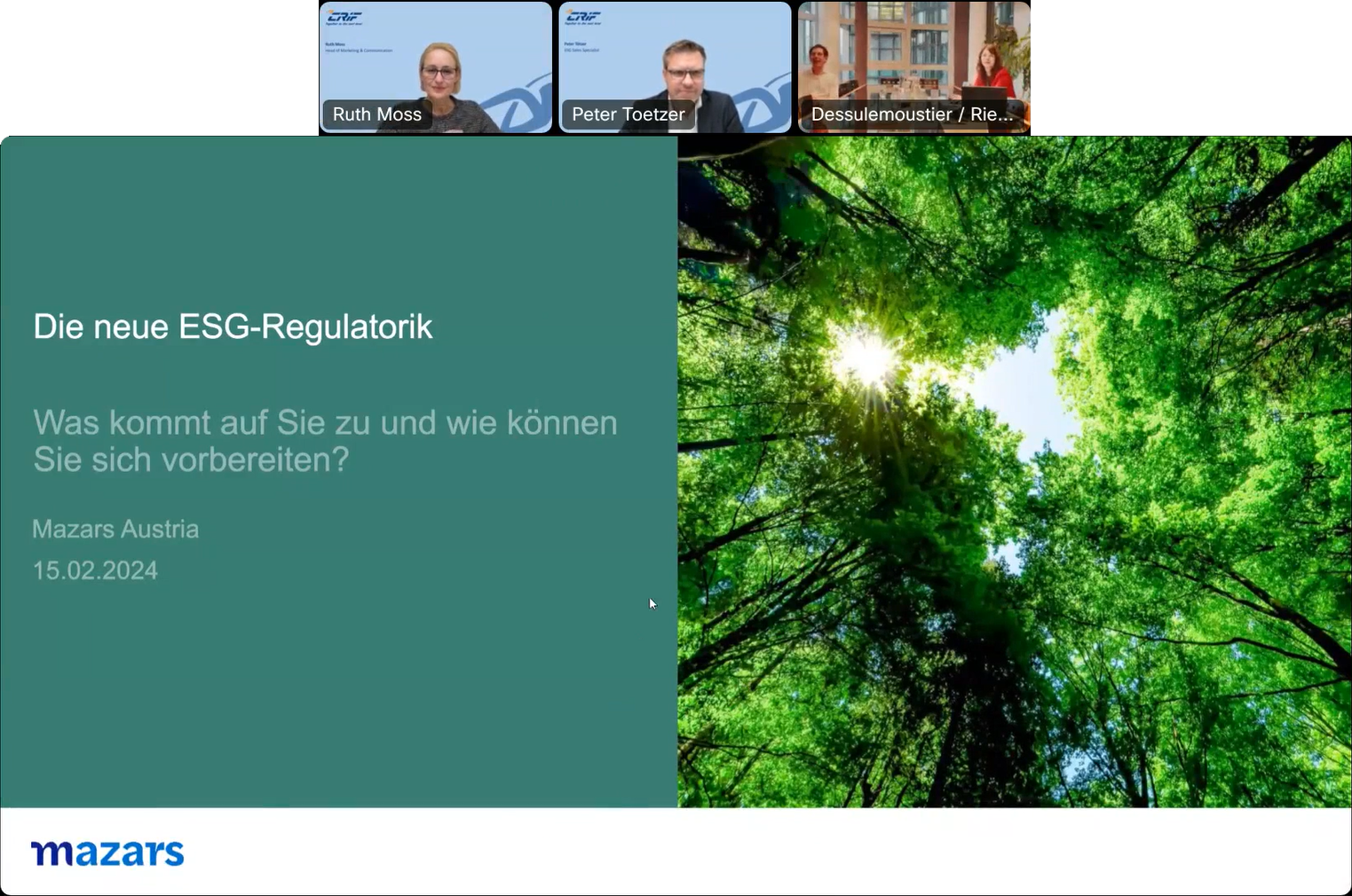 Screenshot Webinar Verpflichtungen In Der Nachhaltigkeit2024