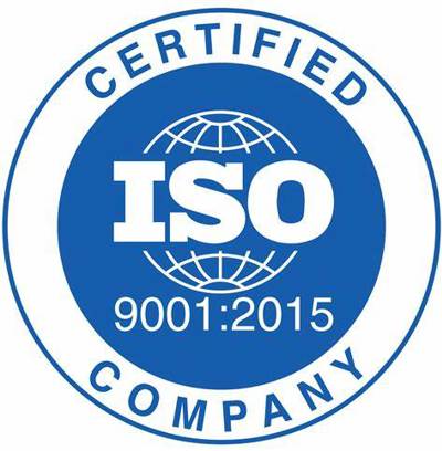 Logo ISO 9001:2015 zertifiziertes Qualitätsmanagementsystem 
